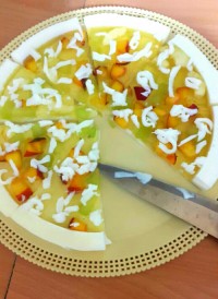 ژله به شکل پیتزا