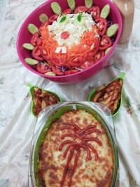 سوفله سیب زمینی و گوشت