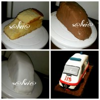 مراحل تهیه کیک آمبولانس