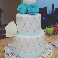 کیک با روکش فوندانت