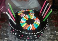 کیک زبرا با روکش گاناش