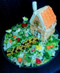 کلبه کیک مرغ