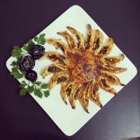 رولت مرغ با خمیر هزارلا