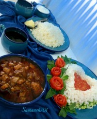 چلو خورشت کرفس