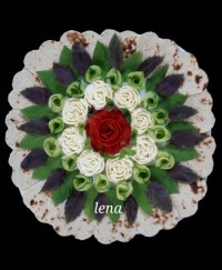 نان وپنیر وسبزی