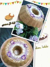 کیک گل محمدی