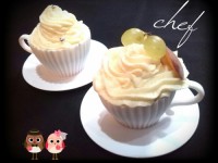 کاپ کیک فنجانی با کرم کره ای