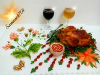 مررغ شکم پربدون فر سمانه