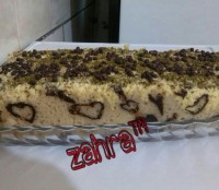 کیک بستنی با چیپس شکلاتی