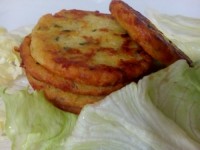 پنکیک سیب زمینی خوشمزه