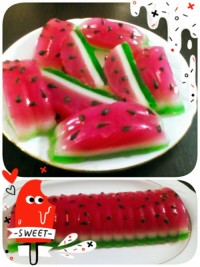 ژله هندوانه، (طبق دستور پاپیون)