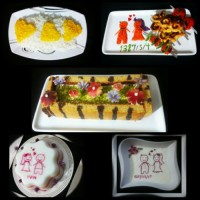 ژله تصویری،طراحی ماست، جوجه،کیک بستنی