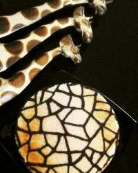 کیک طرحدار _پلنگی