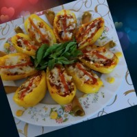 سیب زمینی های کوچک شکم پر