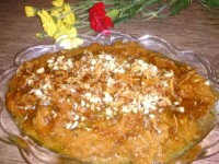 قلیه کدو حلوایی و عدس