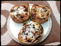 پیتزا با نان برگر