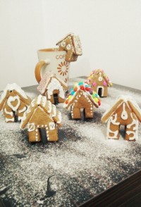 کلبه های مینیاتوری برای لبه ی فنجان