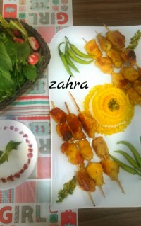 کباب مرغ چوبی
