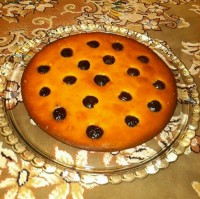 کیک قهوه لیمو - تمشک