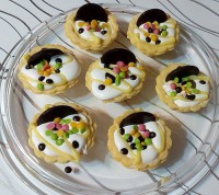 تارت شکلات و خامه