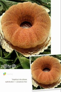 کیک سیب و گلاب