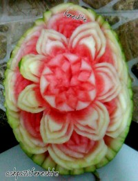 حکاکی روی هندوانه