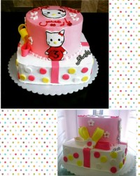 کیک تولد با تم کیتی