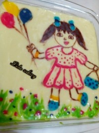 تزیین کیک با ژله بریلو