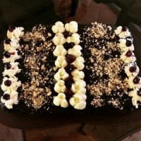 کیک شکلاتی باروکش گاناش