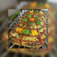 مافین سبزیجات با مرغ