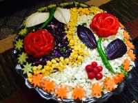 تزیین خوشگل سالاد