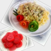 اسپاگتی با مرغ وسس آلفردو