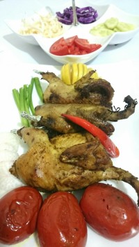 خوراک بلدرچین در فر