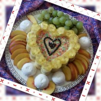 دسر کاسترد لابه لاش موز وبیسکوییت ریختم