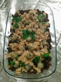 خوراک مرغ و لوبیا اتریشی