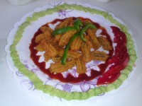 سیب زمینی بامیه ایی