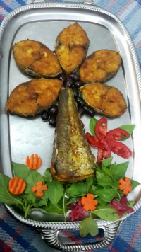 ماهی شیر سرخ شده