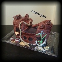 کیک طرح کشتی