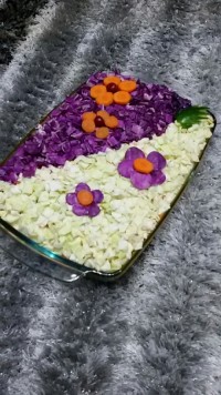 تزیین ساده سالاد