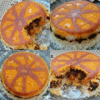 ته چین لوبیا سبز با ته دیگ طرح دار