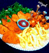 شنیسل و کتف سوخاری