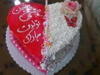 کیک تولدی که برای همسرم درست کردم.