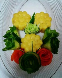 سیب زمینی با فلفل قرمز