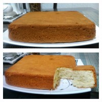 کیک اسفنجی ساده