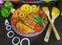 ران مرغ سوخاری کبابی