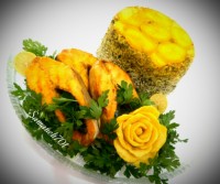 سبزی پلو با ماهی بخارپز رژیمی