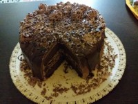 اینم کیک تولد خودم پز برای خودم