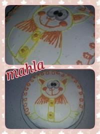 تزیین کیک باخامه