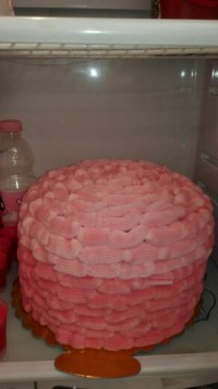 کیک تولد عروسم که خودش درست کرده