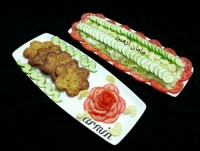 کتلت سیب زمینی با سبزیجات